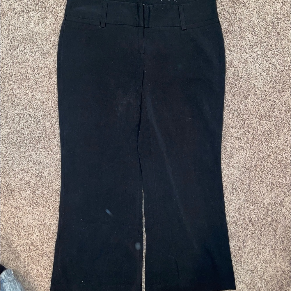 Maurices Black Dress Pants Flare Bottom Size 15/16R